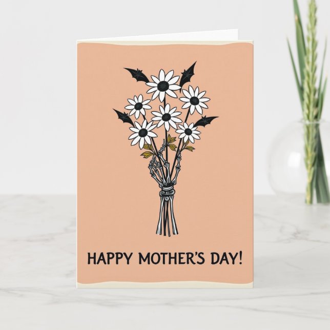 Floral Gothic Mothers Day Card (Front)
