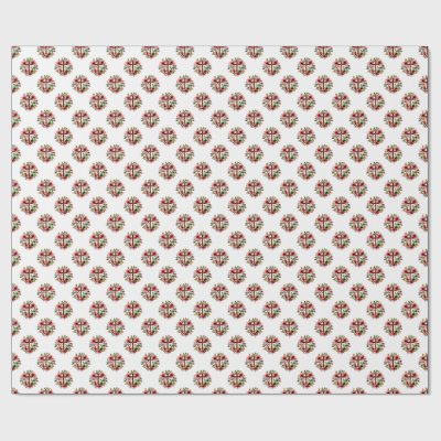 Floral Grace – Seamless Cross &amp; Lily Wreath Wrapping Paper