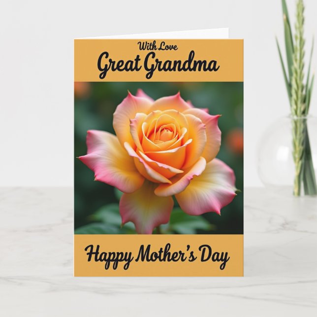 Floral Gradient Mothers Day Card (Front)