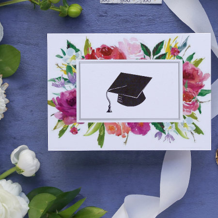 Floral Graduate Congratulations Card