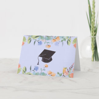 Floral Graduate Congratulations Card
