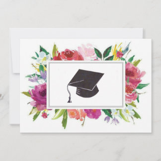 Floral graduation card