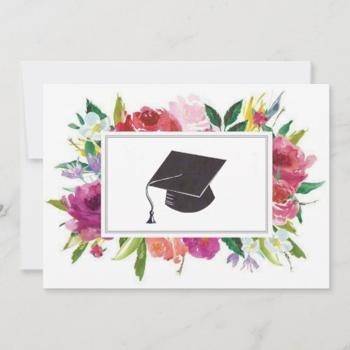 Floral graduation  card