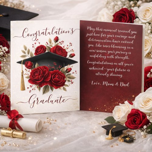 Floral Graduation Card