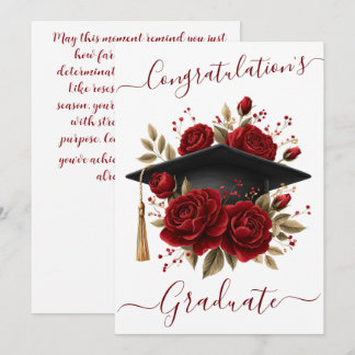 Floral Graduation Card