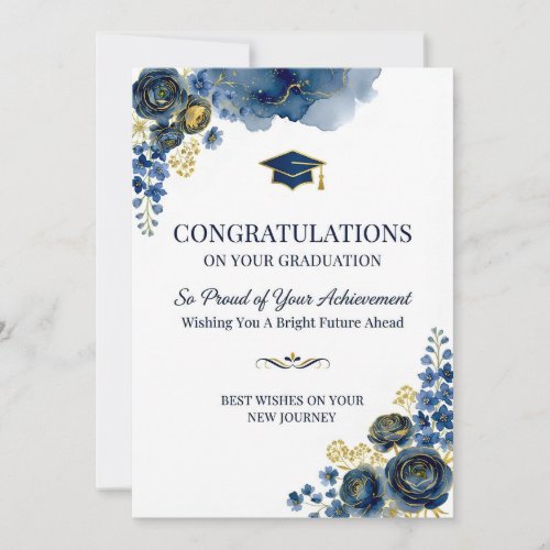 Floral Graduation Card
