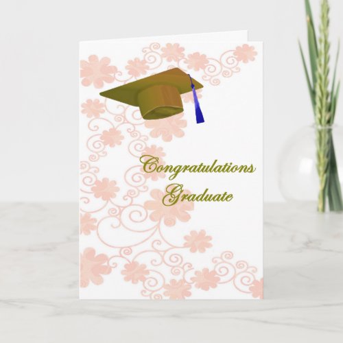 Floral Graduation Greeting Card