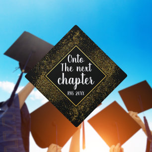 Floral Graduation Onto the Next Chapter Design Cap Topper