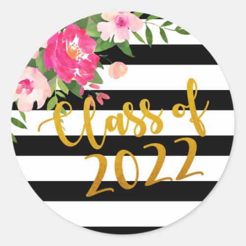 Floral Graduation Sticker _ Class of 2022