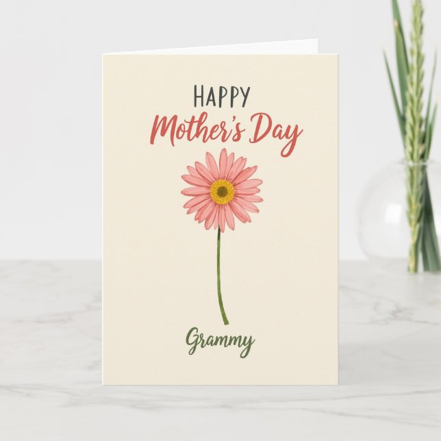 Floral Grammy Mothers Day Card (Front)