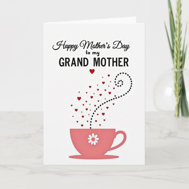 Floral Grand Mothers Day Card (Front)