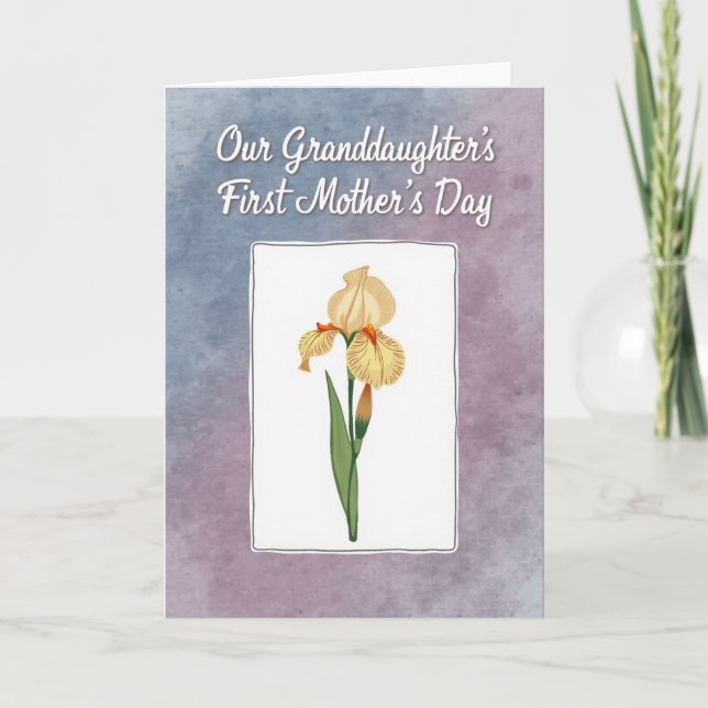 Floral Granddaughter Mothers Day Card (Front)