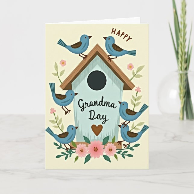Floral Grandma Day Card (Front)