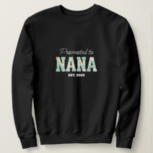 Floral Grandma, Promoted to Grandma  Sweatshirt