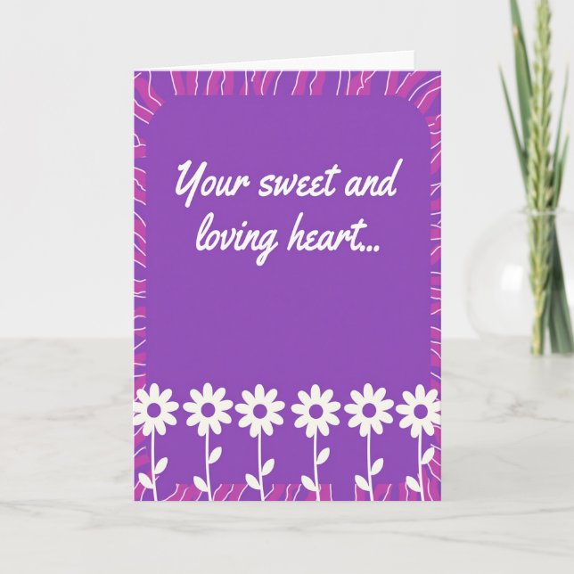 Floral Graphic Mothers Day Card (Front)