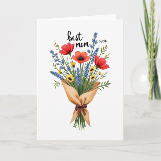 Floral Gratitude Message Art Card (Front)