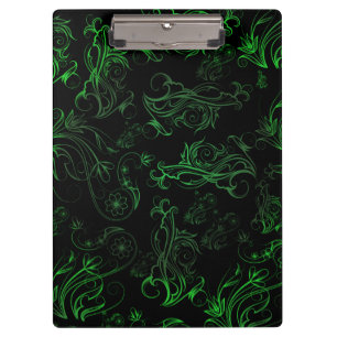 Floral Green Clipboard