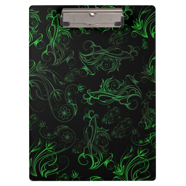 Floral Green Clipboard (Front)