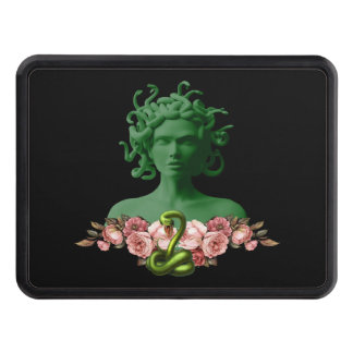 Floral Green Medusa Gorgon Greek Mythology Hitch Cover