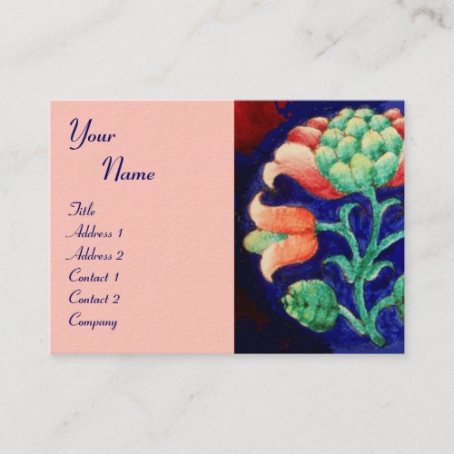 FLORAL  green red blue orange Business Card