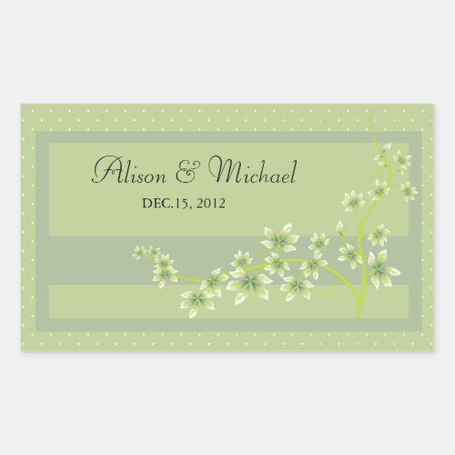 Floral green _Wedding Seal