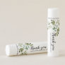 Floral greenery baby shower lip balm favor
