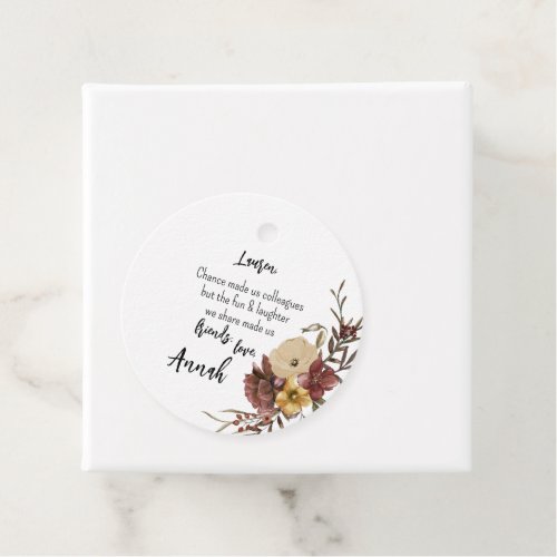Floral Greenery Mothers Day Favor Tags