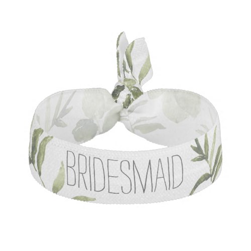 Floral greenery wedding bridesmaid hair tie