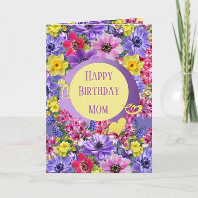Floral Greeting Card Personalize (Front)