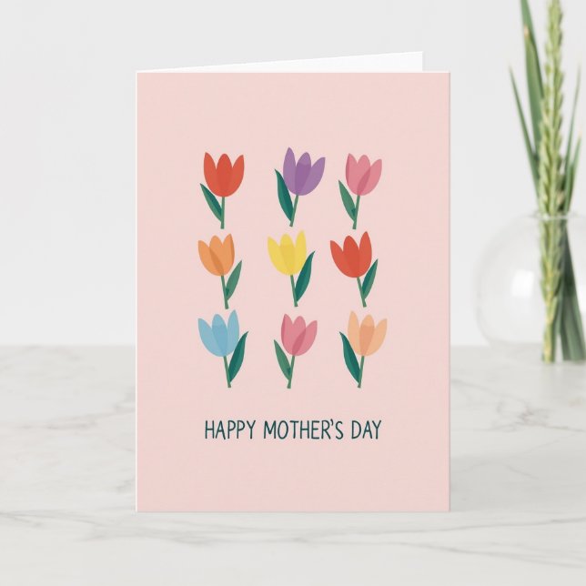Floral Grid Mothers Day Card (Front)