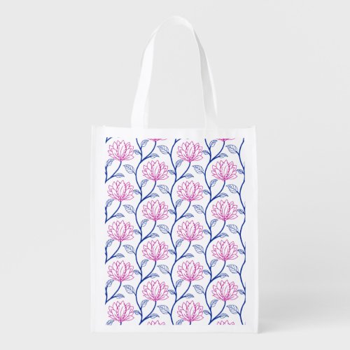 floral grocery bag