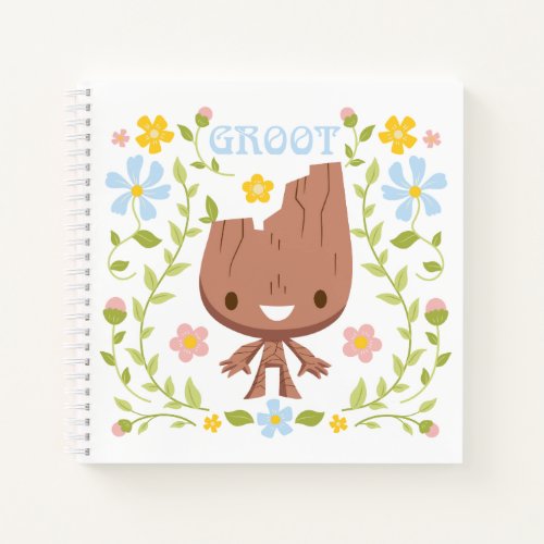 Floral Groot Graphic Notebook