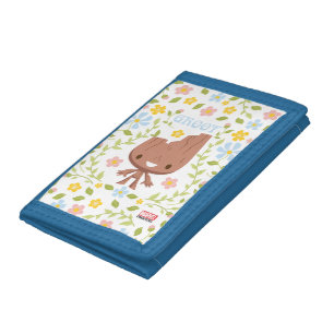 Floral Groot Graphic Tri-fold Wallet