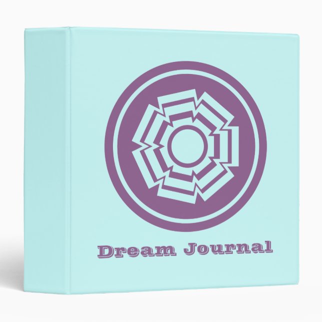 Floral Groove Binder, Purple Binder (Front/Spine)