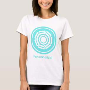 Floral Groove Women's Tee, Turquoise T-Shirt