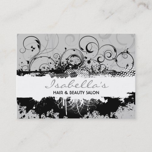 Floral Grunge Business Card