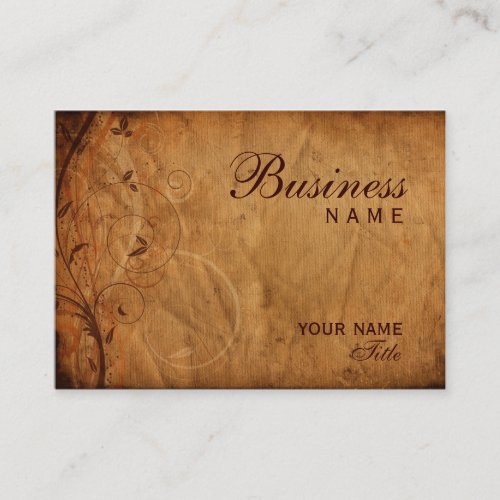 Floral Grunge Business Card