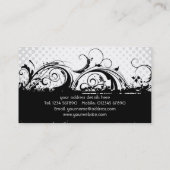 Floral Grunge Business Card (Back)