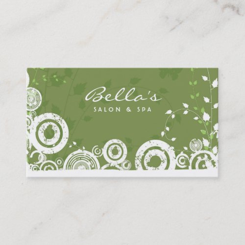 Floral Grunge Business Card