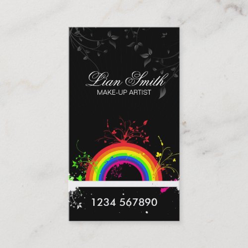 Floral Grunge Business Card