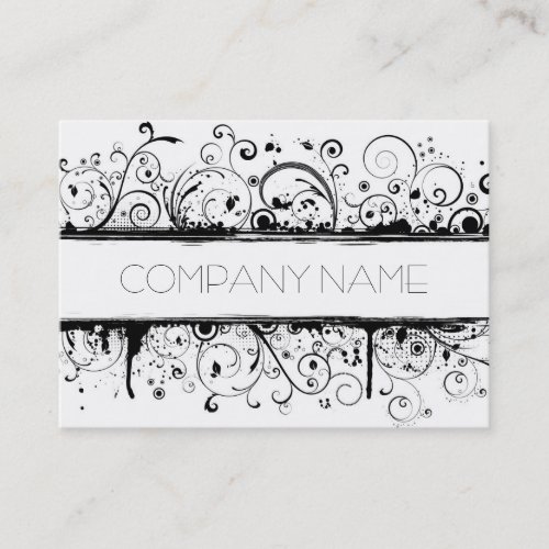 Floral Grunge Business Card