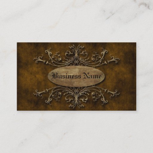 Customizable Floral Grunge Design Business Card