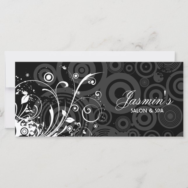 Floral Grunge Rack Card (Front)