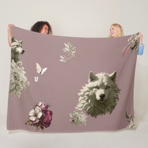 Floral Guardian Fleece Blanket