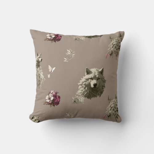 Floral Guardian _ Throw Pillow