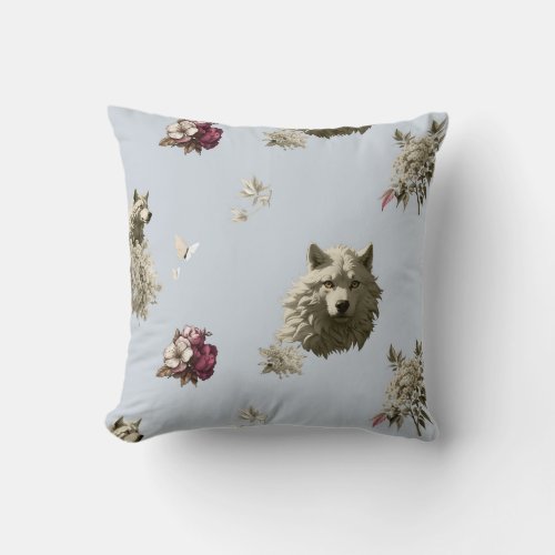 Floral Guardian _ Throw Pillow 