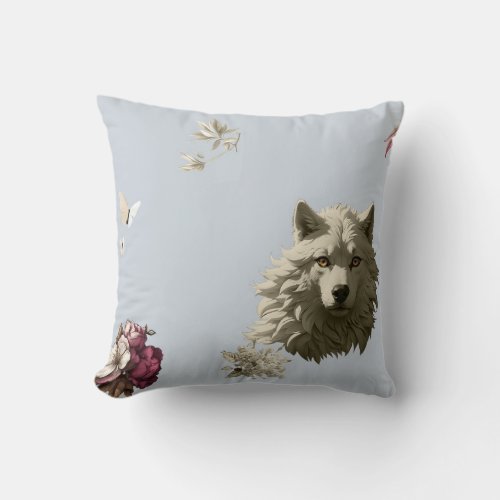 Floral Guardian _ Throw Pillow 