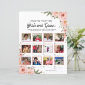 Floral Guess the Age of the Bride and Groom (Standing Front)