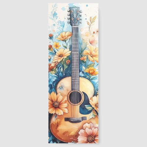 Floral Guitar Bookmarks