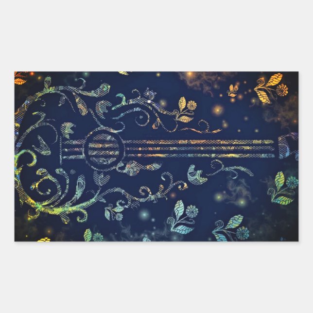 Floral Guitar Stickers (Front)